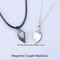 Couple Necklace Magnet Heart Necklace